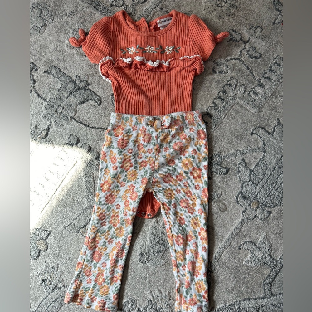 Orange and flower set.